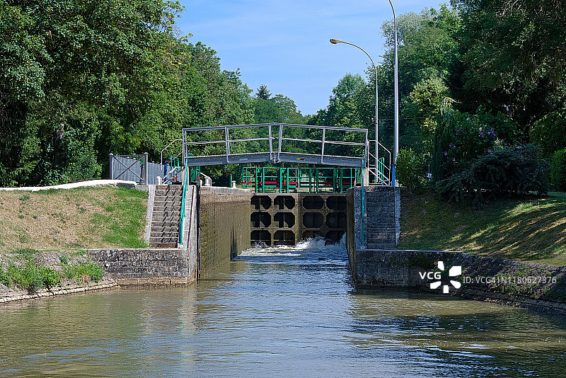 勃艮第的众多水闸图片素材