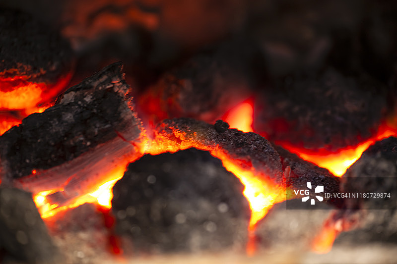 炉子里的火焰图片素材