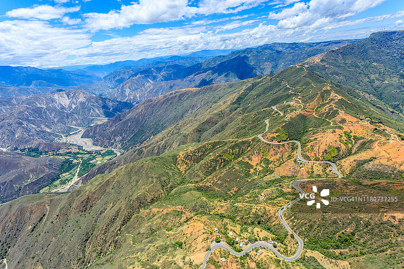 奇卡莫查峡谷滑翔伞图片素材