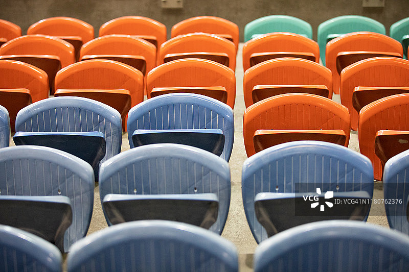 塑料体育场座椅图片素材