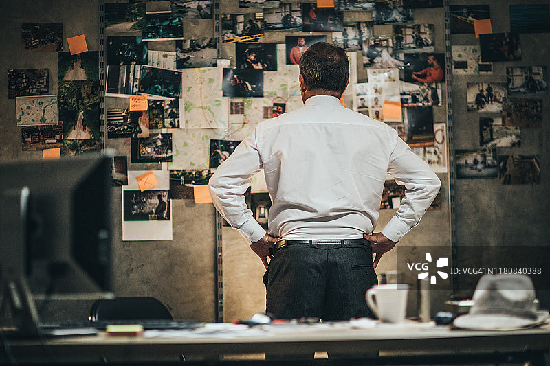 侦探检查证据图片素材