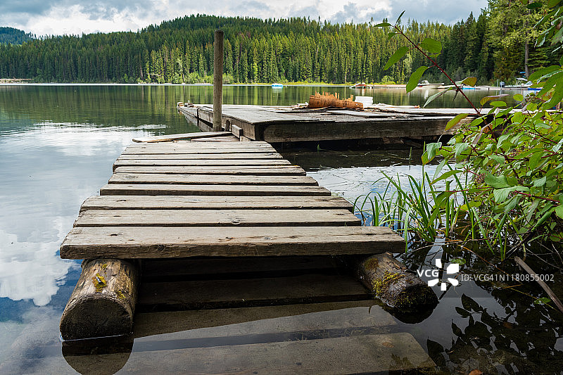 木质码头图片素材