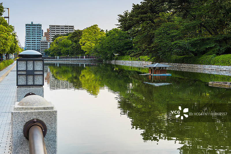 松山护城河图片素材