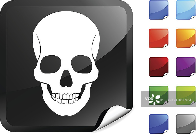 免版税互联网人类头骨矢量艺术图片素材