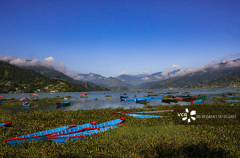 尼泊尔博卡拉费瓦湖图片素材