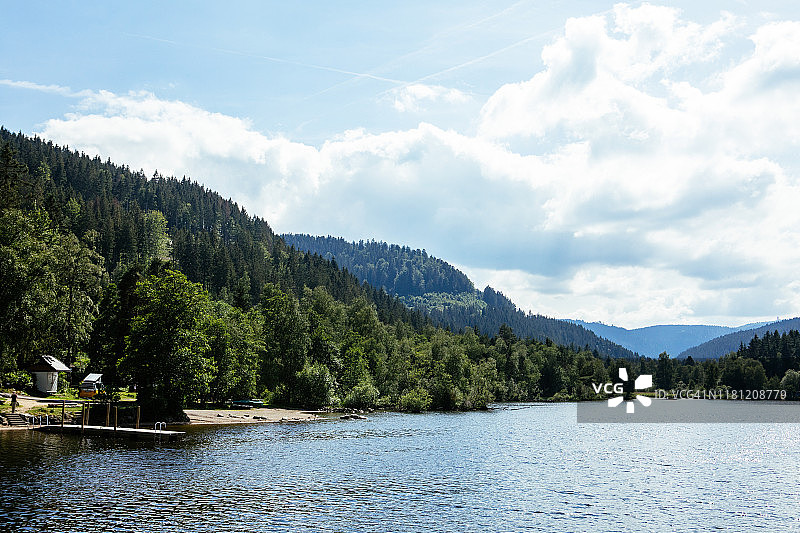 德国蒂蒂湖：黑森林巴登-符腾堡州风光图片素材