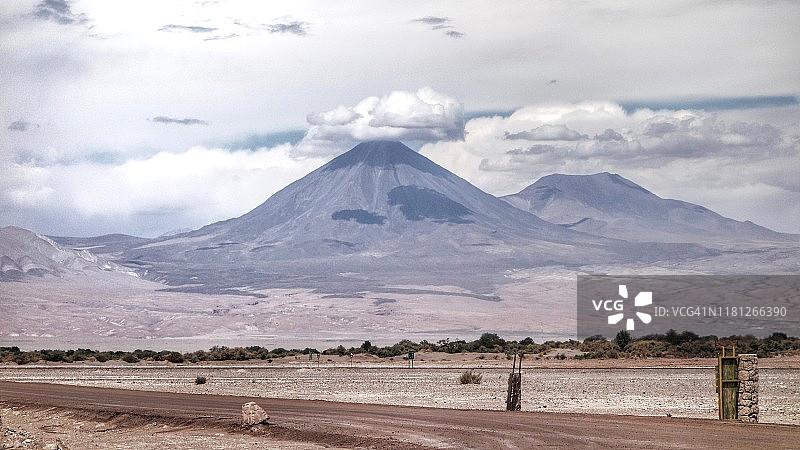 智利圣佩德罗德阿塔卡马火山图片素材
