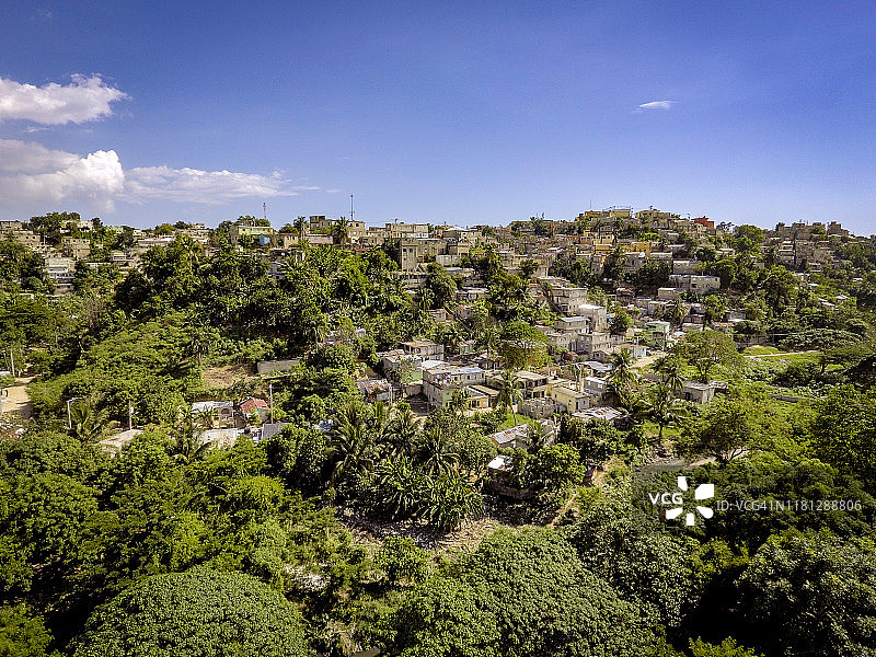 多米尼加共和国圣多明各城市全景图片素材