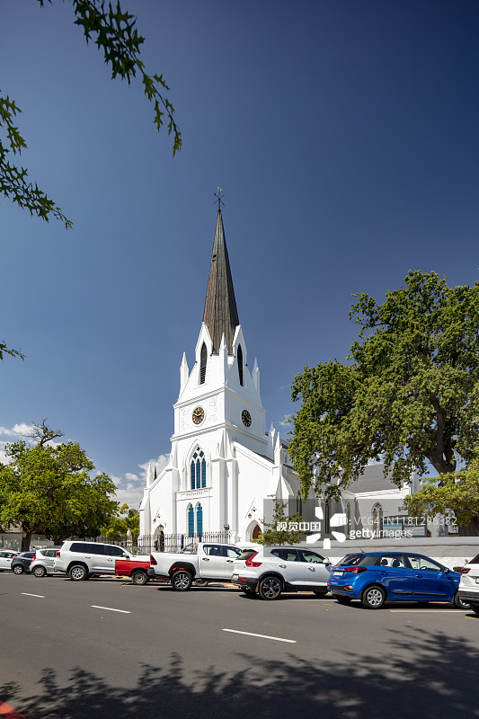 斯泰伦博斯母会教堂，南非，2018年图片素材