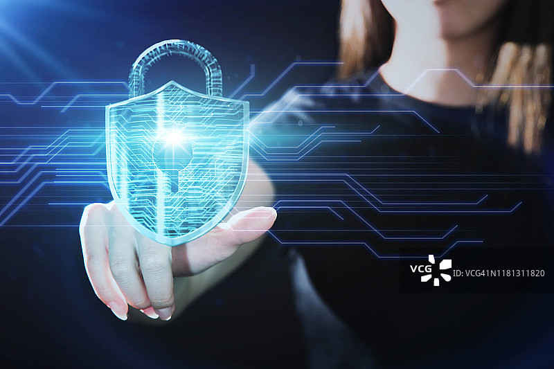 安全挂锁盾牌保护图片素材