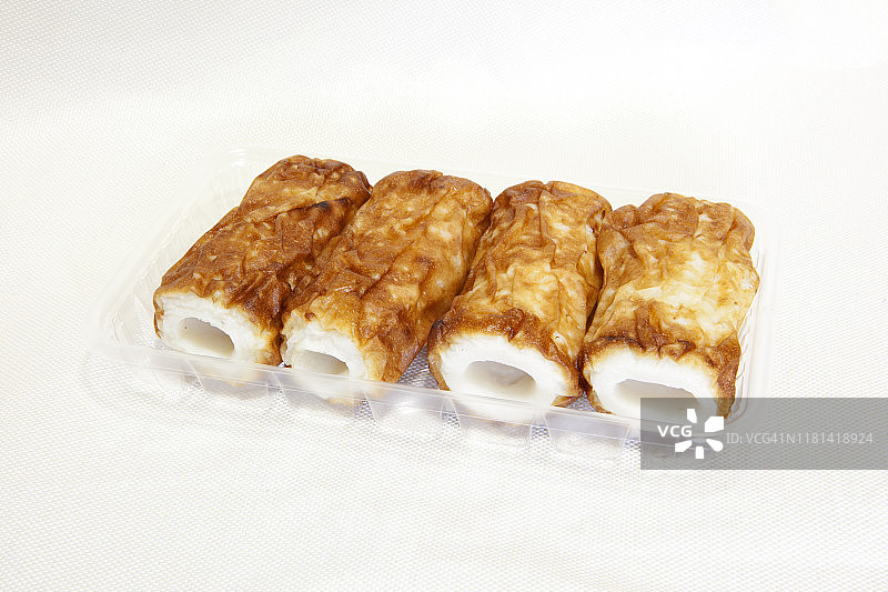 竹轮，白色背景图片素材