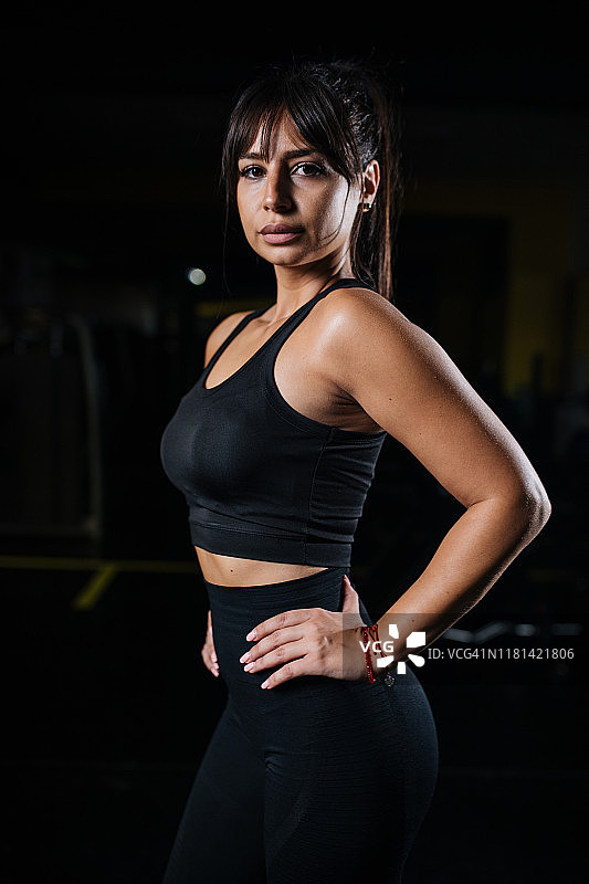 健美的健身模特图片素材