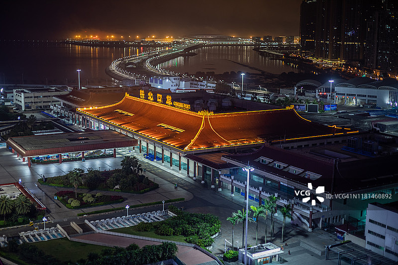 中国广东省珠海市拱北海关图片素材