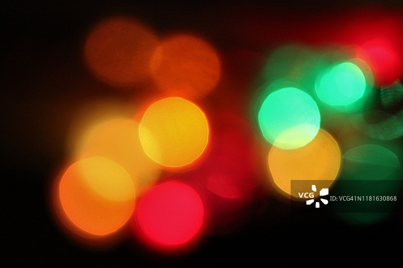 夜晚的光球图片素材