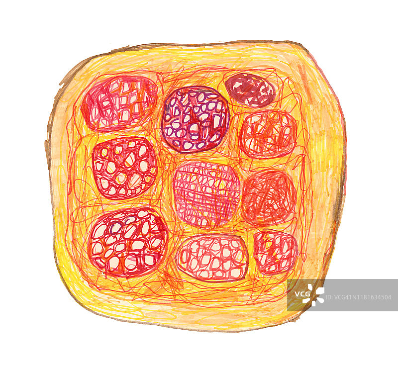 意大利香肠披萨图片素材