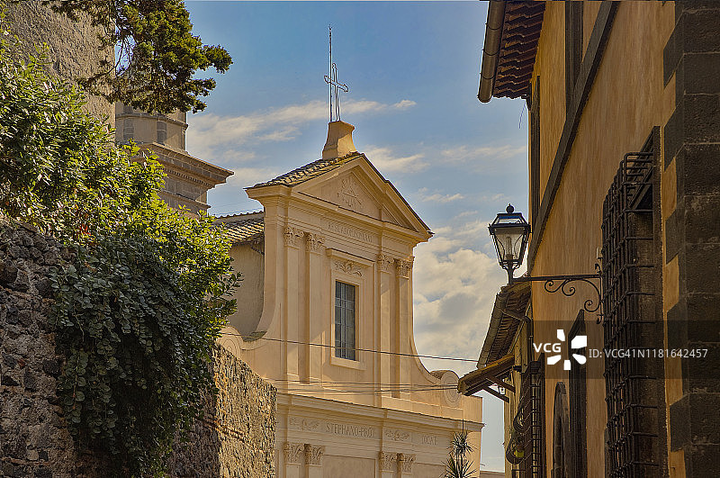 意大利拉齐奥布拉恰诺圣斯蒂法诺大教堂图片素材