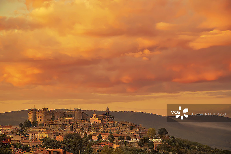 意大利拉齐奥布拉恰诺的奥尔西尼-奥德斯卡尔奇城堡图片素材