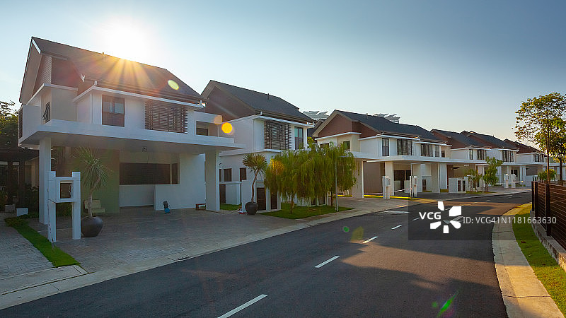 现代住宅外观设计图片素材