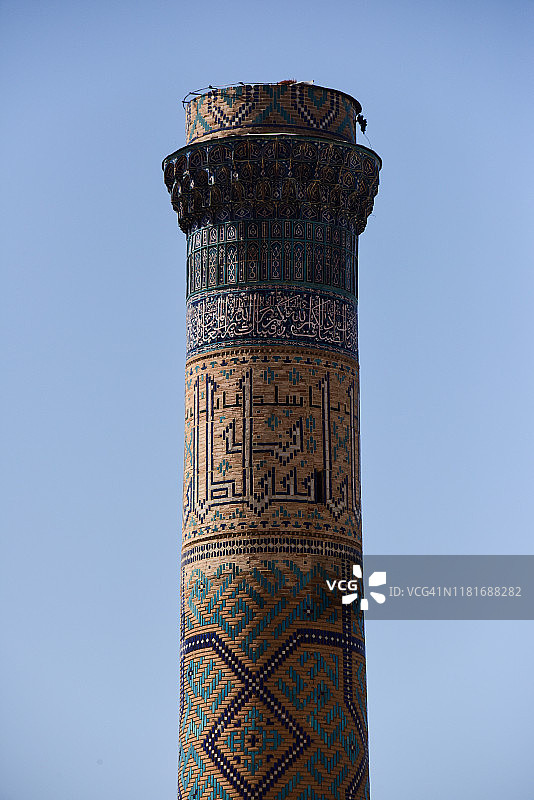 比比·哈努姆清真寺的尖塔图片素材