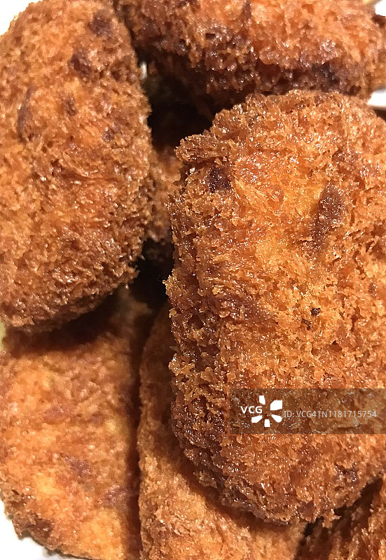 炸土豆球图片素材