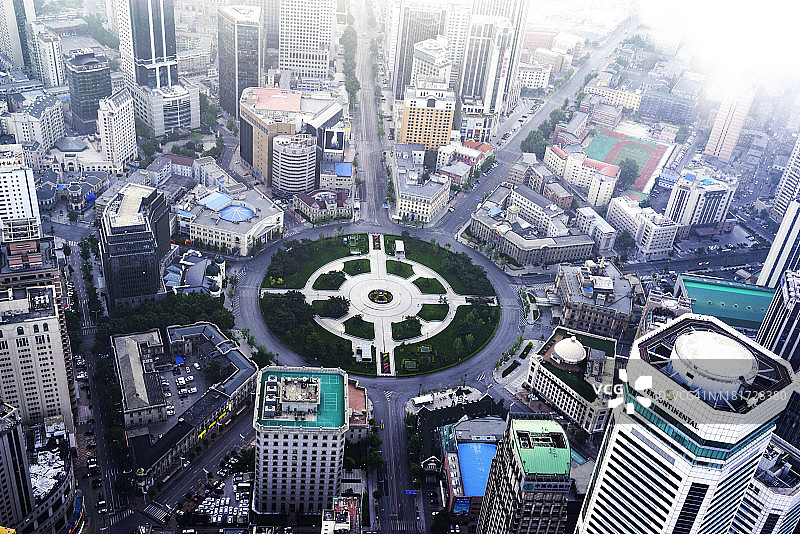 大连中央商务区中山广场图片素材