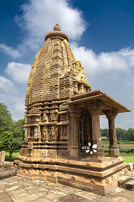 印度克久拉霍的拉克什马纳神庙图片素材