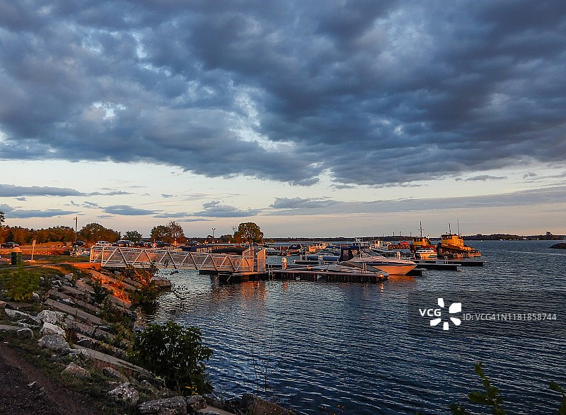 贝尔维尤公园/圣玛丽河/安大略省苏圣玛丽/加拿大图片素材