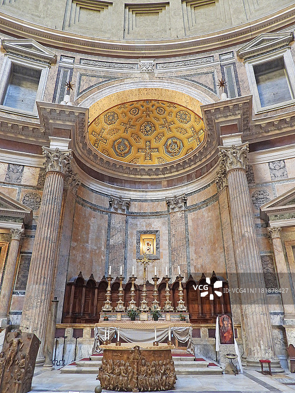 阿格里帕万神殿内部图片素材