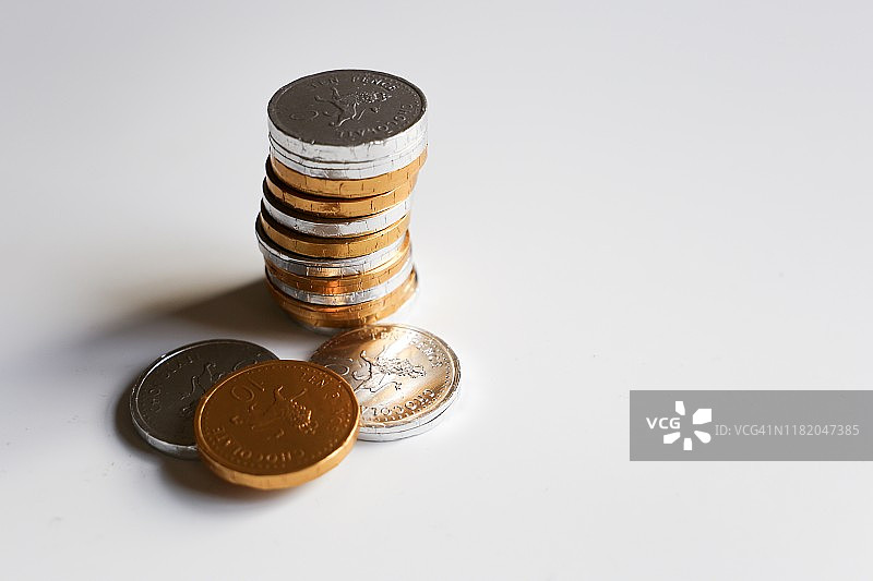 巧克力硬币图片素材