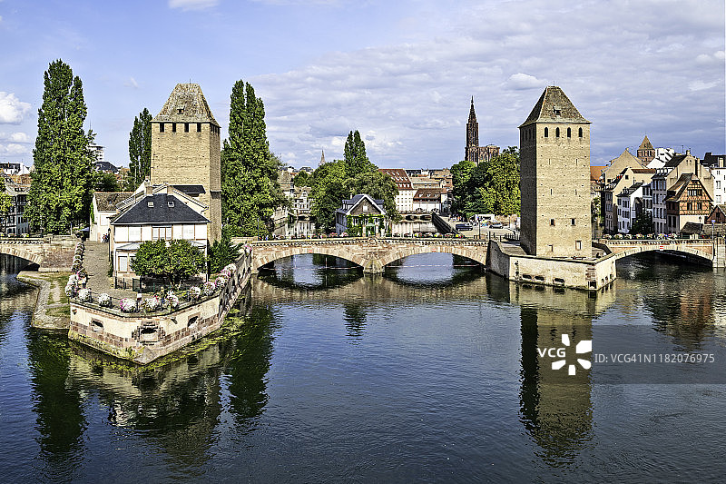 沃邦拦河坝的斯特拉斯堡景色图片素材