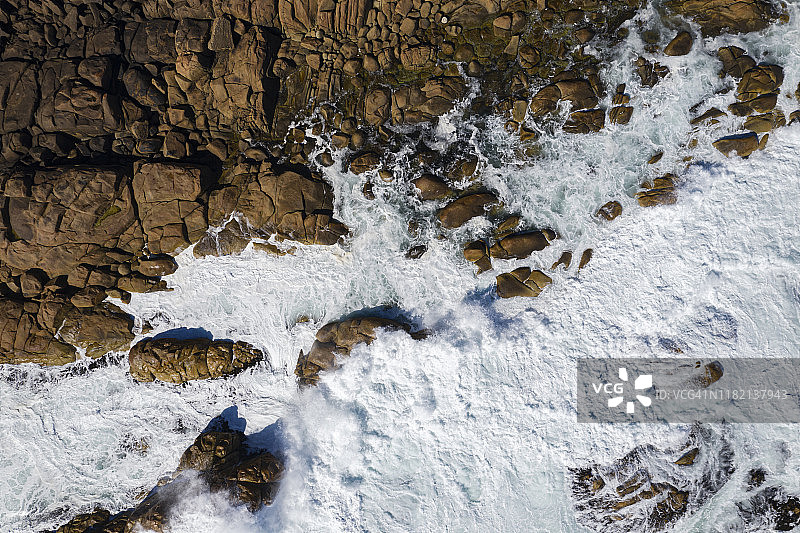 塔金花岗岩海岬俯瞰图图片素材