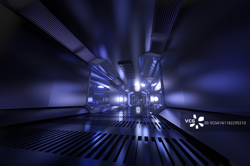 3D科幻宇宙飞船可视化渲染图图片素材