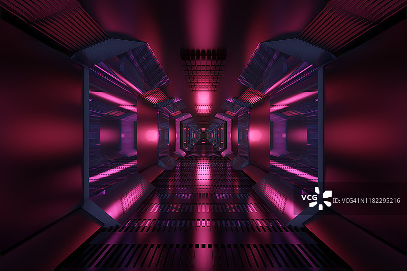 3D科幻宇宙飞船可视化渲染图图片素材