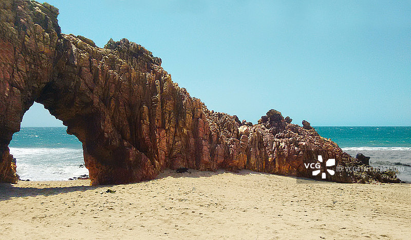 巴西塞阿拉州杰里科科拉的弗拉达巨石图片素材