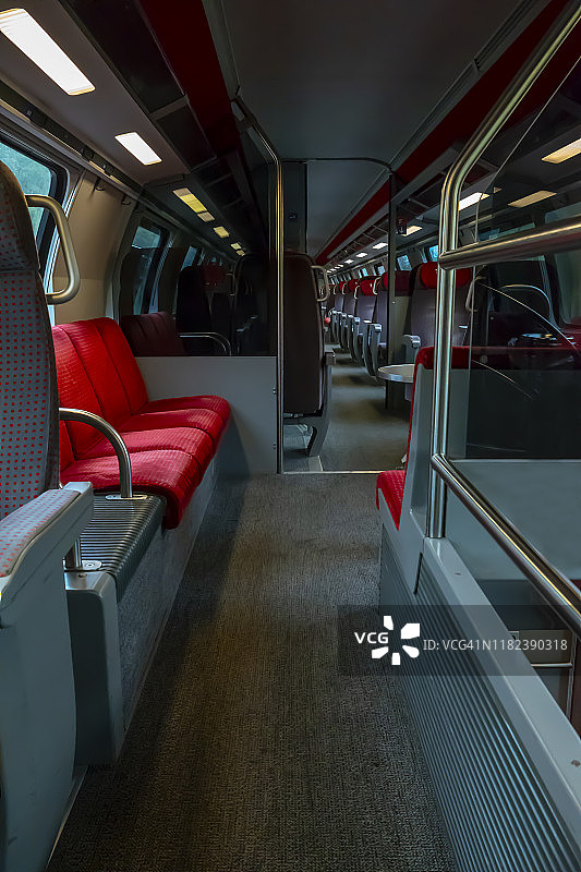 头等列车车厢内部图片素材