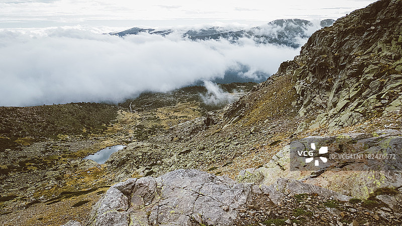 佩尼亚拉拉大泻湖鸟瞰图片素材