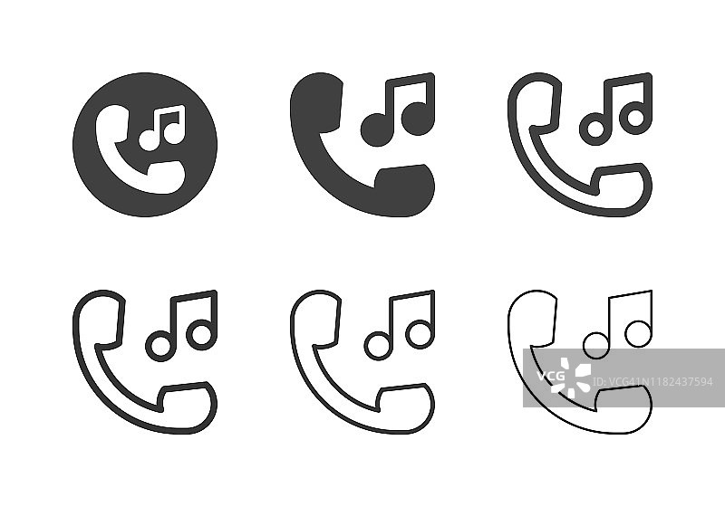 呼叫旋律图标 - 多系列图片素材