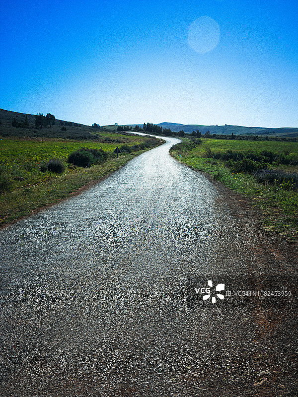 乡村公路风光图片素材