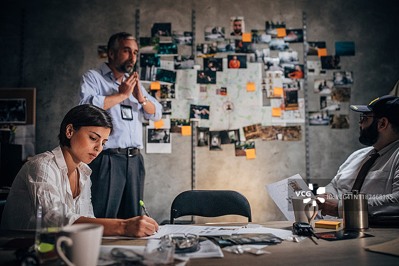 刑事调查图片素材