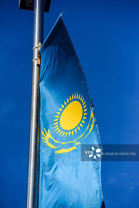 哈萨克斯坦国旗图片素材