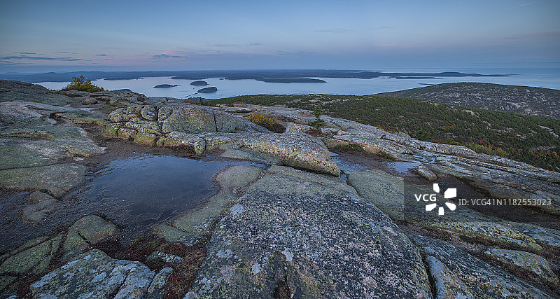 阿卡迪亚国家公园卡迪拉克山：法兰西人湾图片素材