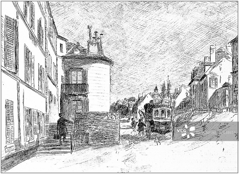 古董插图图片素材