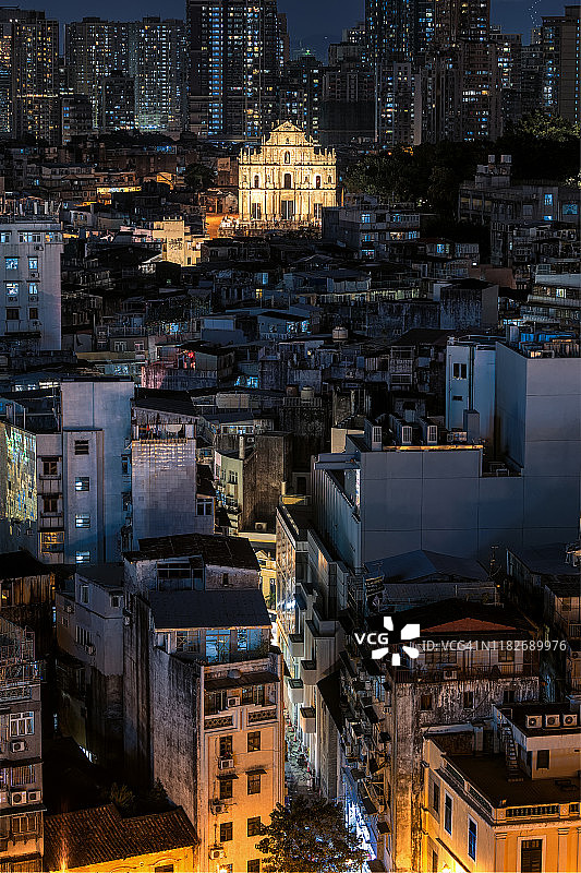 澳门夜景图片素材