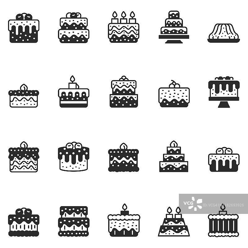 蛋糕图标合集图片素材