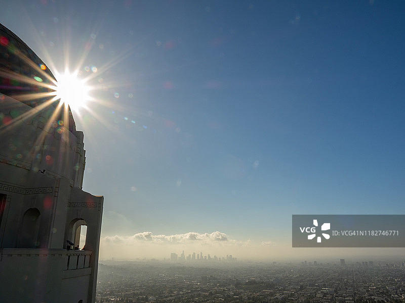 阳光下的洛杉矶城市景观图片素材