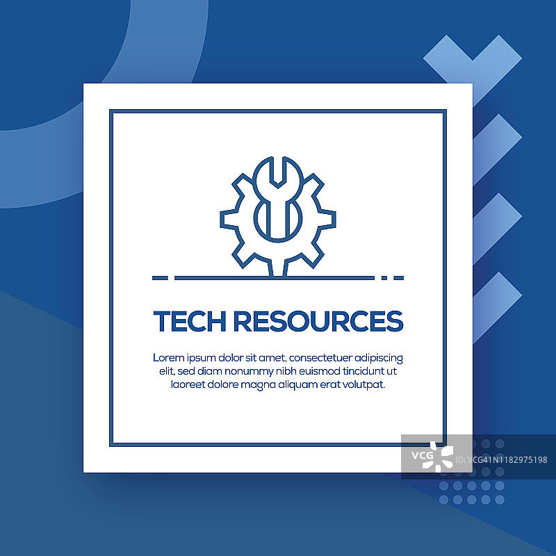 科技资源矢量线条图标 - 简单的细线条图标，优质设计元素图片素材