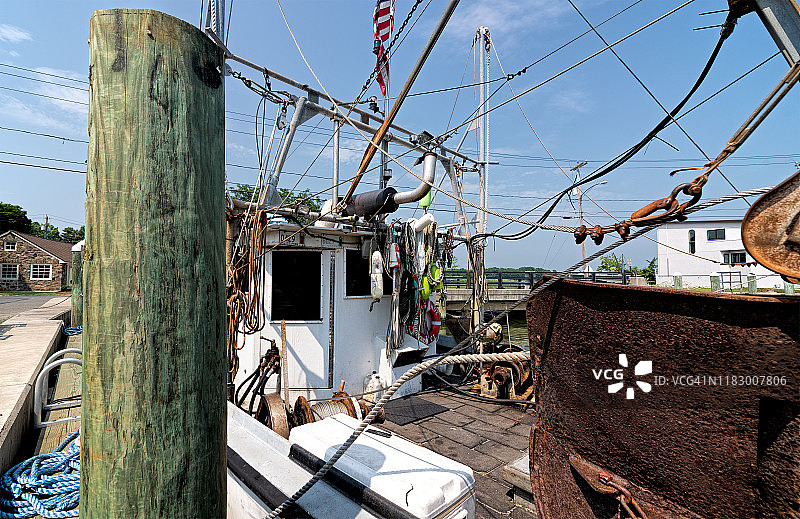 捕虾人甲板视角图片素材