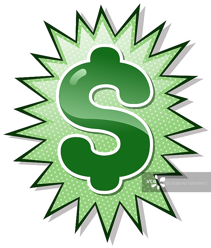 爆炸的美元符号图片素材