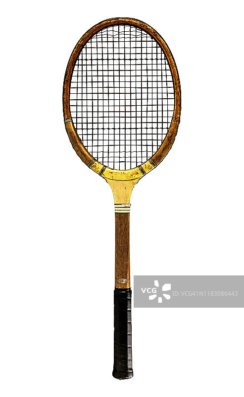 木制复古网球拍图片素材