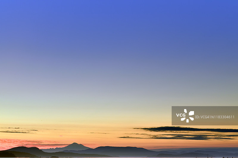 美国华盛顿州贝克山九月日出图片素材